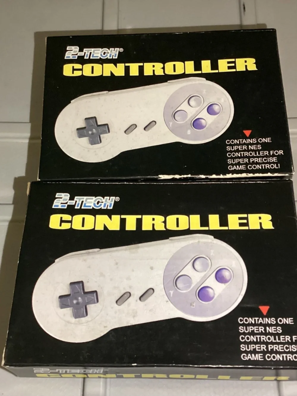 1 2-TECH SUPER NINTENDO SNES CONTROLLER IN BOX Never Used